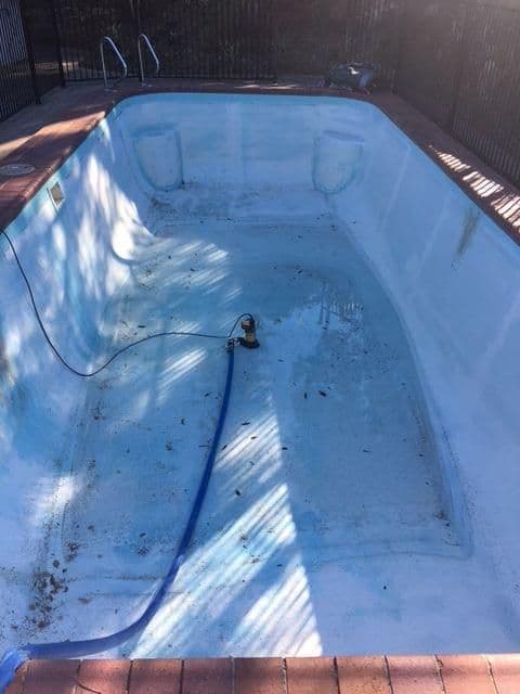 Pool before renovation — Fowler project